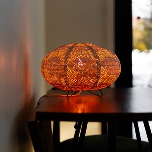 OVAL YARROW LAMP: WHITE